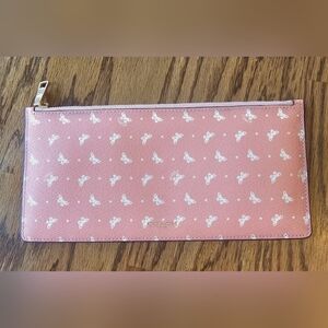 Coach pink butterfly zip pouch/wallet.Excellent condition!